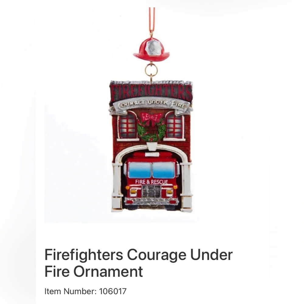 🚒3/$15 Firefighters: Courage Under Fire Ornament - Picture 5 of 7